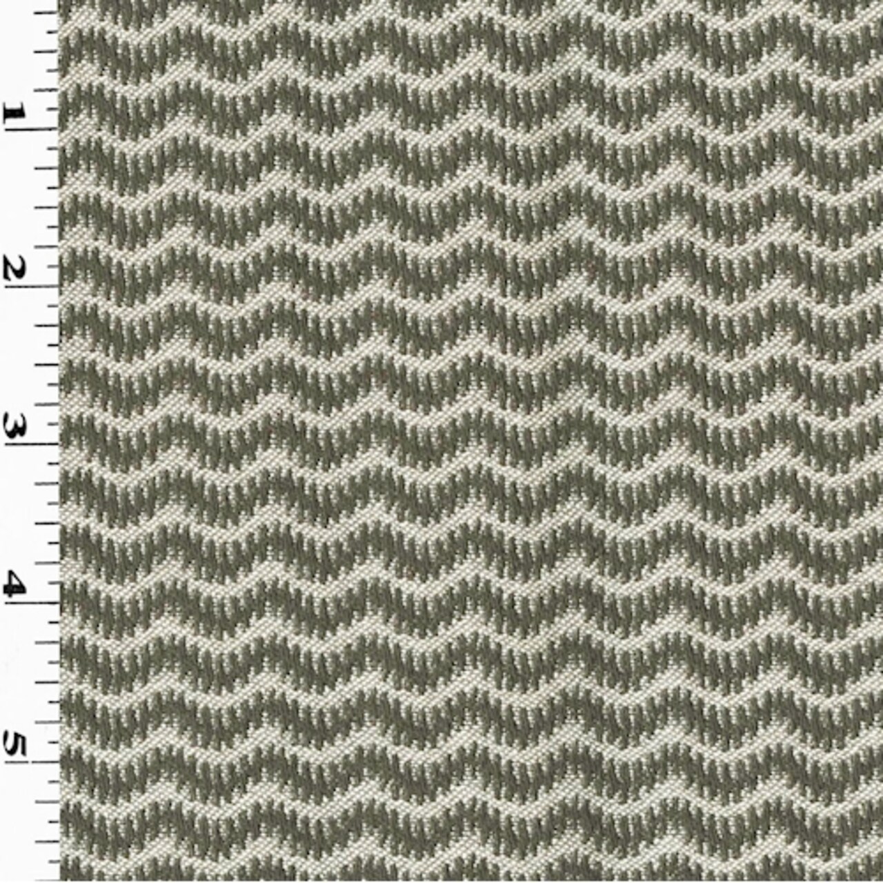 Taupe Gray/Beige Chevron Wave Damask Home Decorating Fabric By the Yard